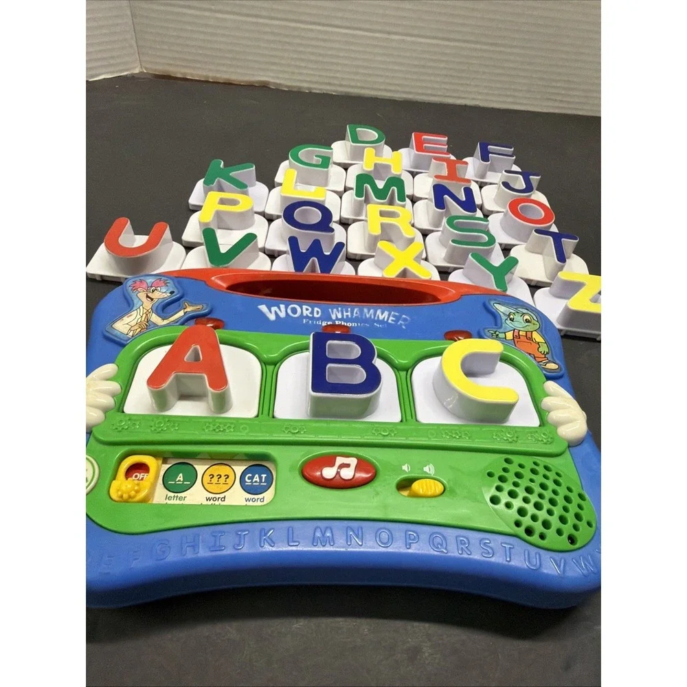 LEAP FROG WORD WHAMMER Electronic Magnetic Fridge Phonics Set - 26 Letters A-Z